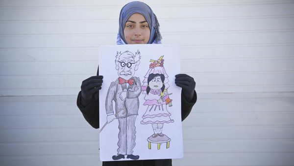 طفلة سورية من مخيم الزعتري تطلق حملة ضد الزواج المبكر
